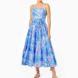 NWOT Lilly Pulitzer Analeese Midi Dress Size 2